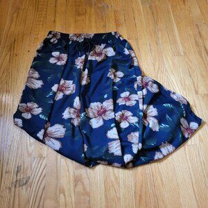 Women's Long Floral Dress Pants Small/Medium